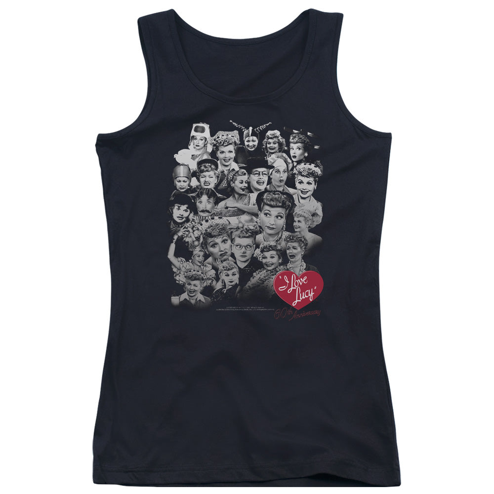 I Love Lucy 60 Years of Fun Womens Tank Top Shirt Black