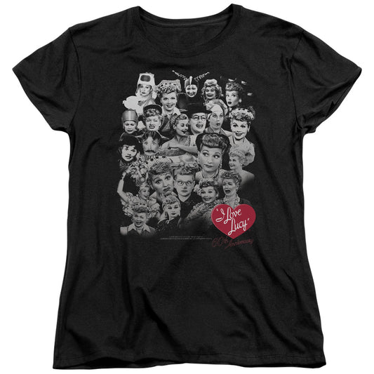 I Love Lucy 60 Years of Fun Womens T Shirt Black