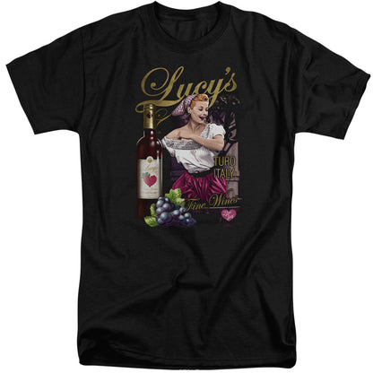 I Love Lucy Bitter Grapes Mens Tall T Shirt Black Officially Licensed