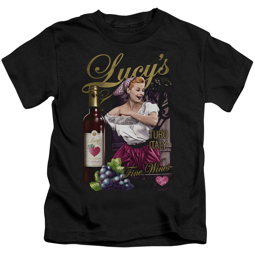 I Love Lucy Bitter Grapes Juvenile Kids Youth T Shirt Black
