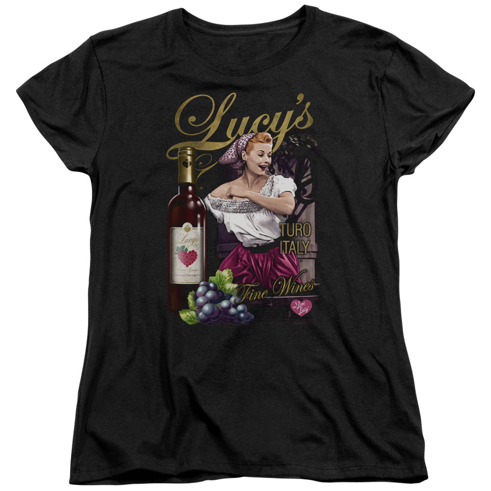 I Love Lucy Bitter Grapes Womens T Shirt Black