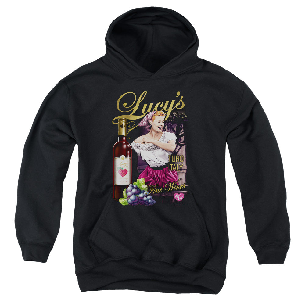 I Love Lucy Bitter Grapes Kids Youth Hoodie Black
