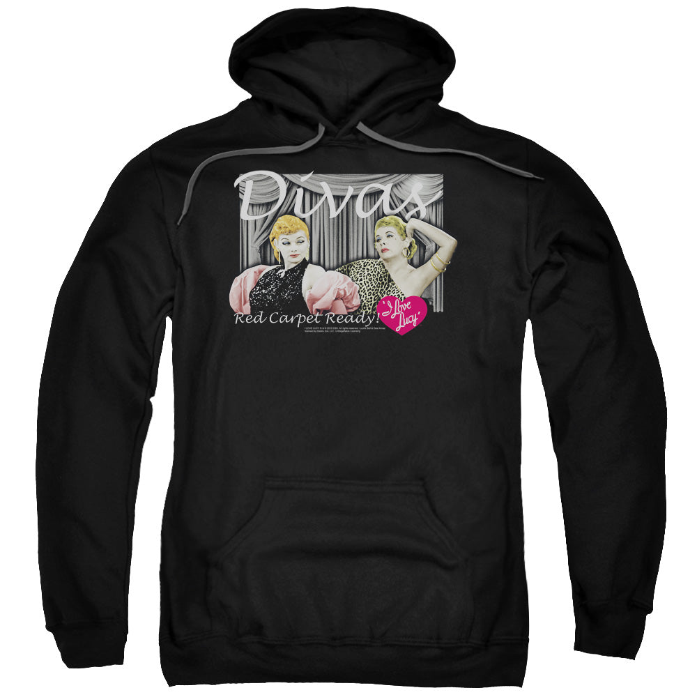 I Love Lucy Divas Mens Hoodie Black