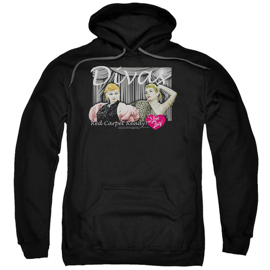 I Love Lucy Divas Mens Hoodie Black