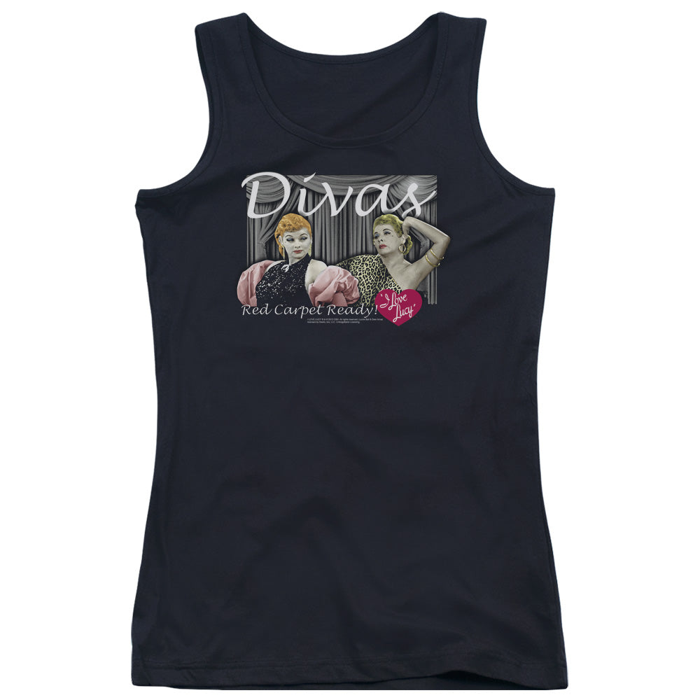 I Love Lucy Divas Womens Tank Top Shirt Black