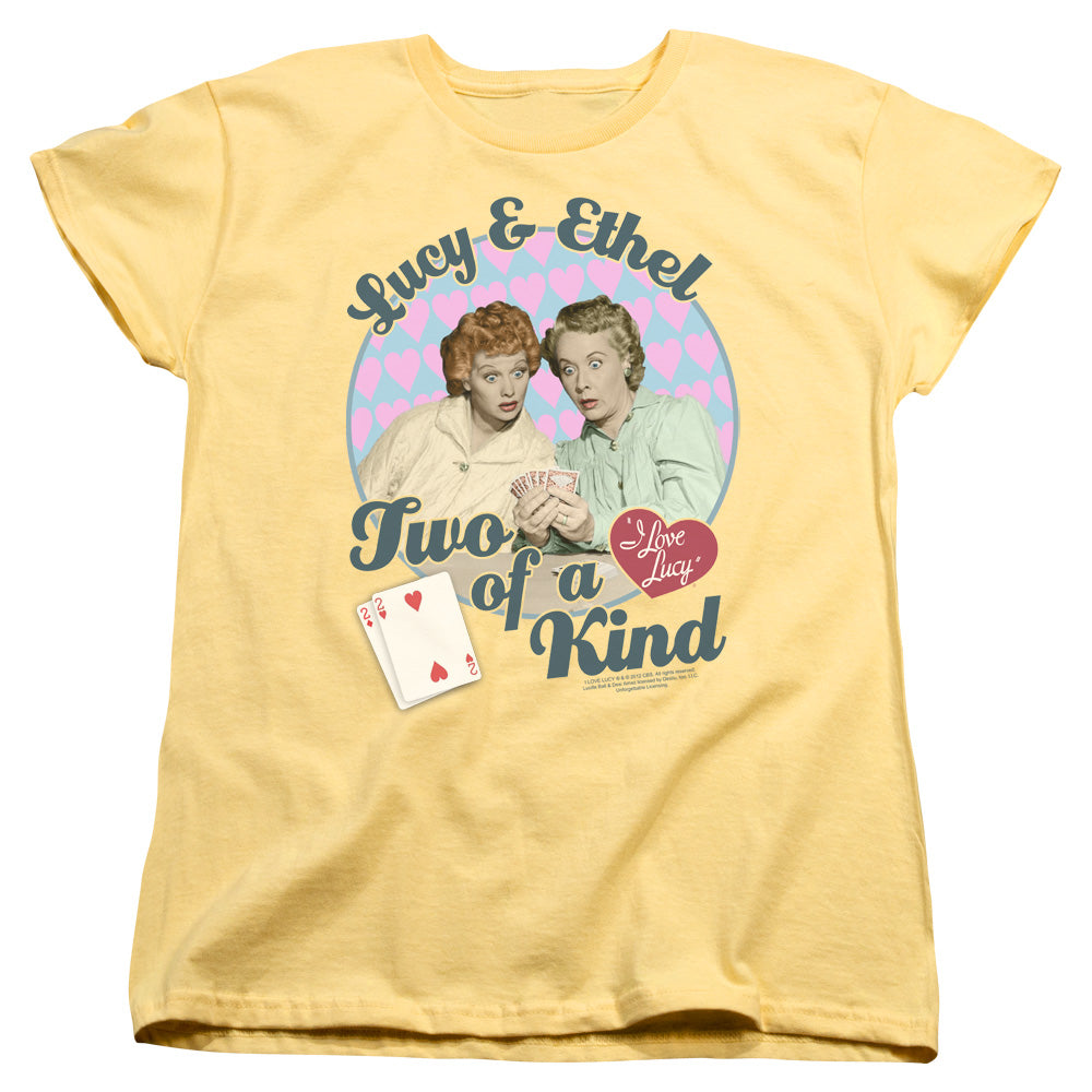 I Love Lucy Two of a Kind Womens T Shirt Banana