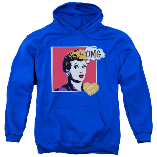 I Love Lucy I Love Worhol Omg Mens Hoodie Royal Blue