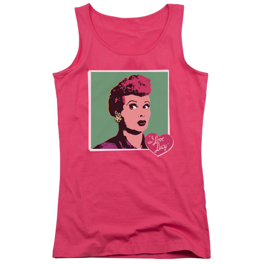 I Love Lucy I Love Worhol Womens Tank Top Shirt Hot Pink