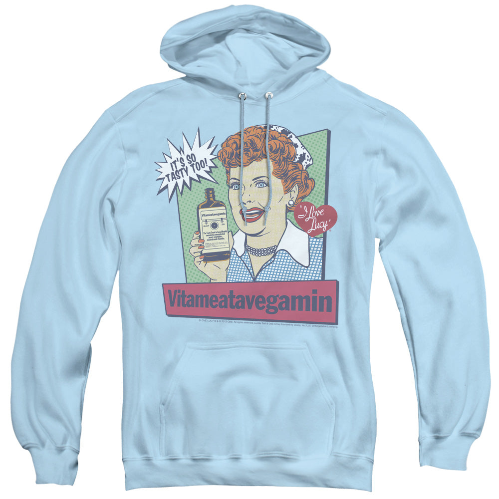 I Love Lucy Vita Comic Mens Hoodie Light Blue