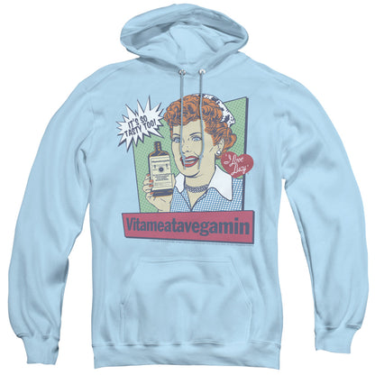 I Love Lucy Vita Comic Mens Hoodie Light Blue