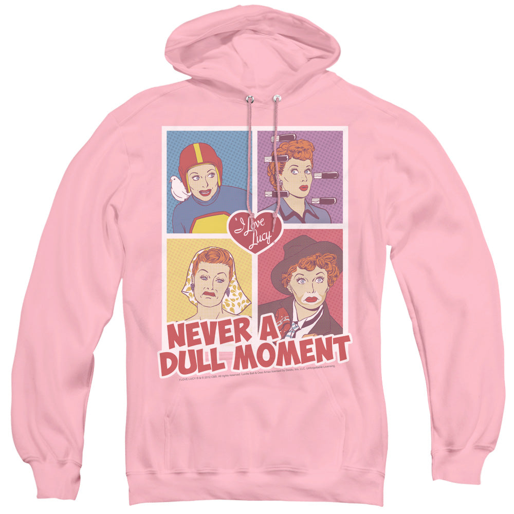 I Love Lucy Panels Mens Hoodie Pink