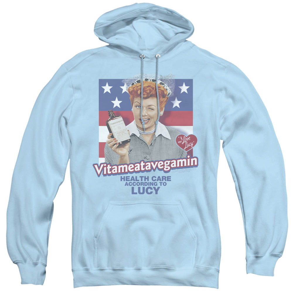 I Love Lucy Health Care Mens Hoodie Light Blue