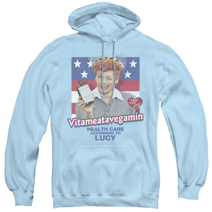 I Love Lucy Health Care Mens Hoodie Light Blue