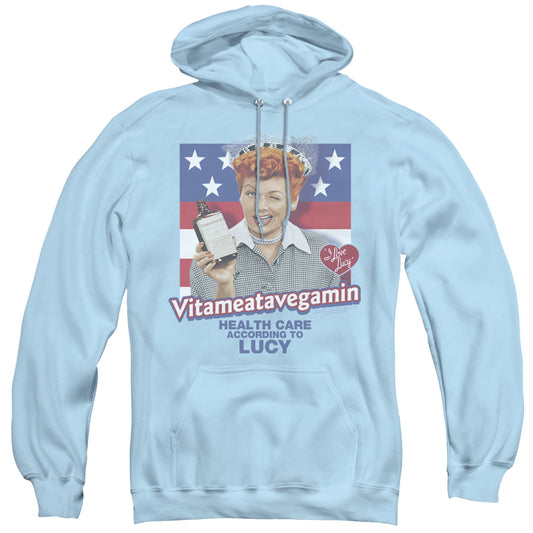 I Love Lucy Health Care Mens Hoodie Light Blue