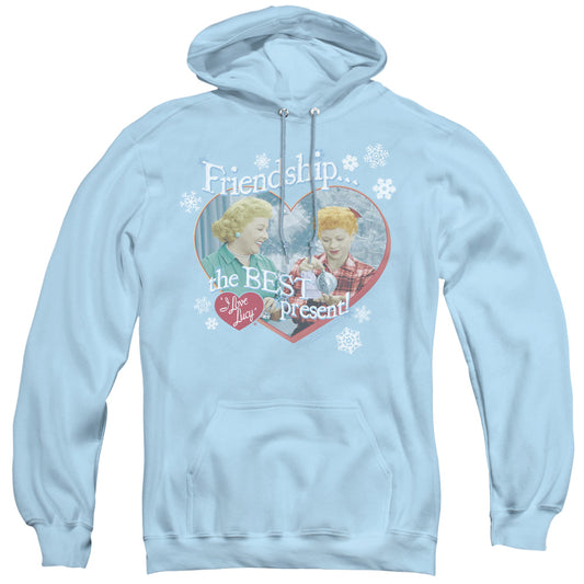 I Love Lucy the Best Present Mens Hoodie Light Blue
