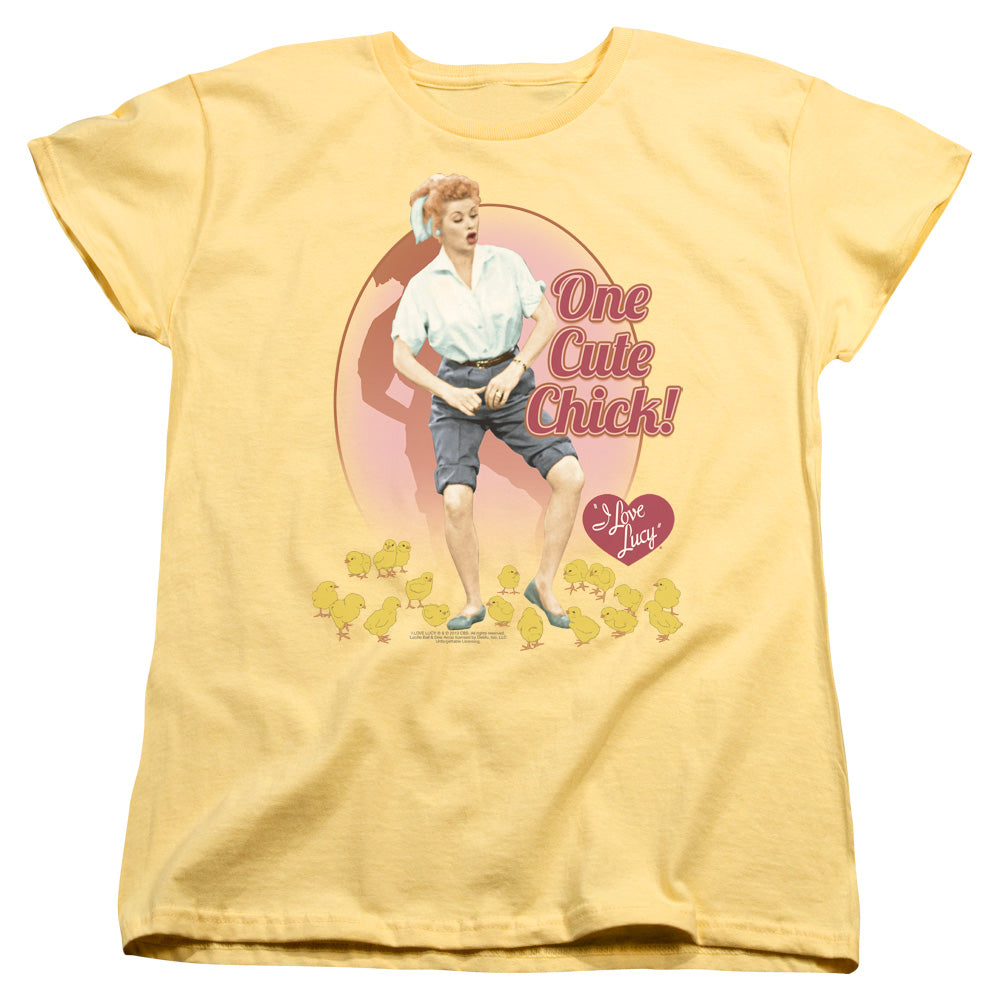 I Love Lucy Cute Chick Womens T Shirt Banana