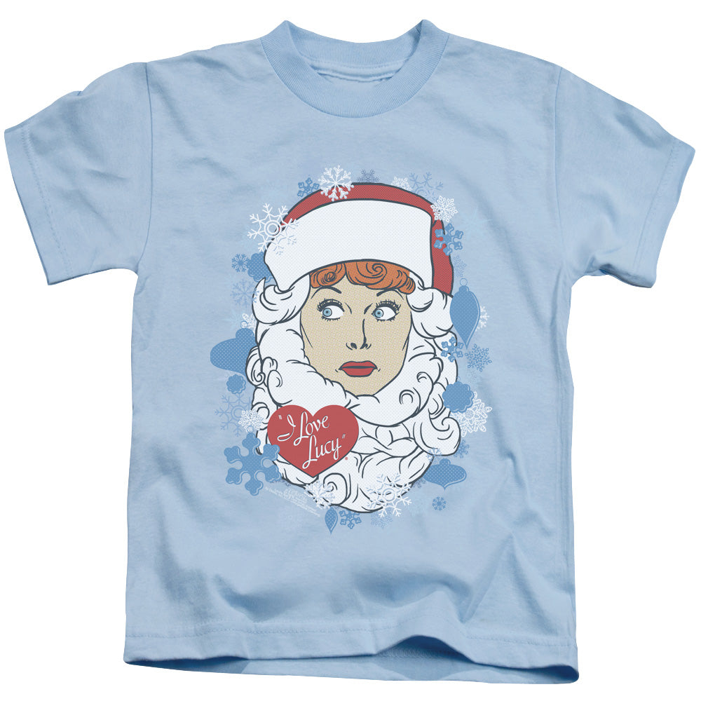 I Love Lucy Beard Flakes Juvenile Kids Youth T Shirt Light Blue