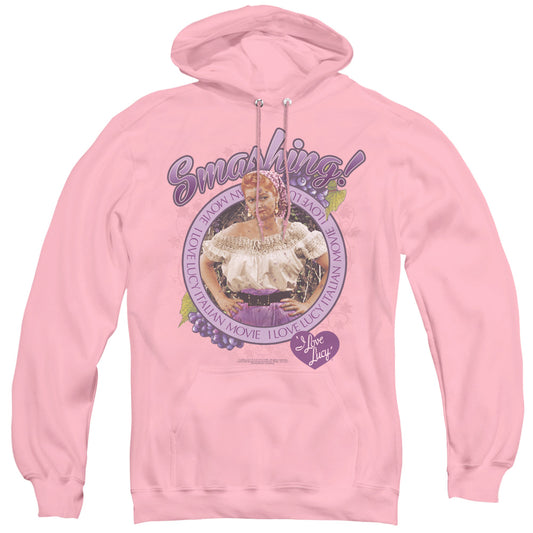I Love Lucy Ashing Mens Hoodie Pink