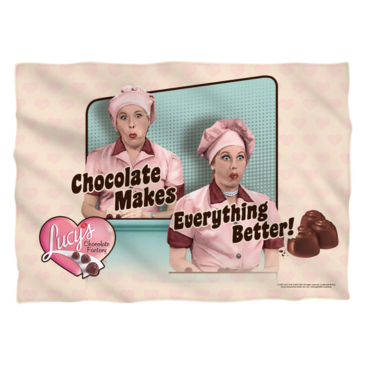 I Love Lucy Friends And Chocolate Pillow Case