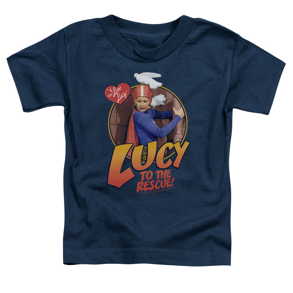 I Love Lucy to the Rescue Toddler Kids Youth T Shirt Navy Blue