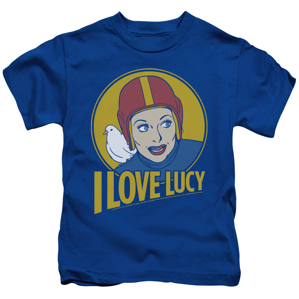 I Love Lucy Lb Super Comic Juvenile Kids Youth T Shirt Royal Blue