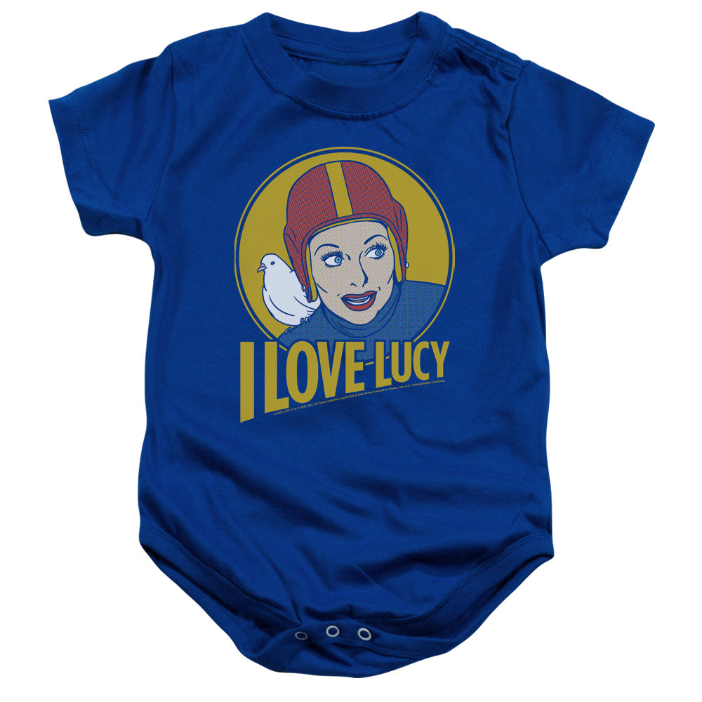 I Love Lucy Lb Super Comic Infant Baby Snapsuit Royal Blue