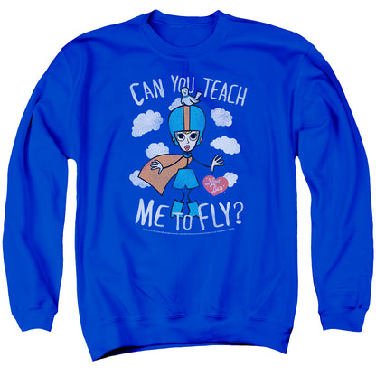 I Love Lucy Fly Mens Crewneck Sweatshirt Royal Blue