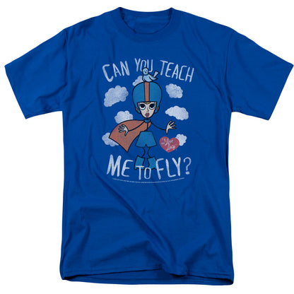 I Love Lucy Fly Mens T Shirt Royal Blue Officially Licensed