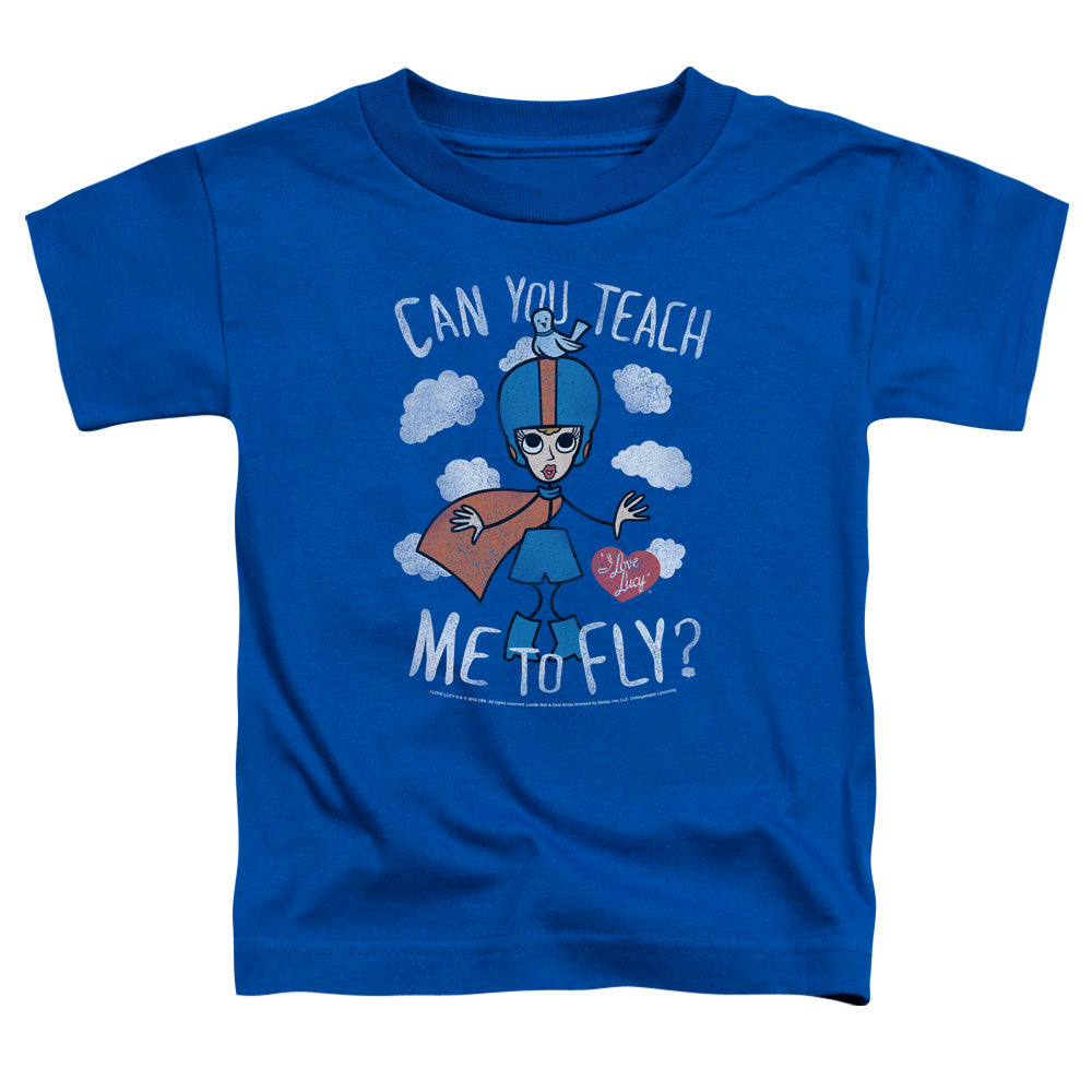 I Love Lucy Fly Toddler Kids Youth T Shirt Royal Blue