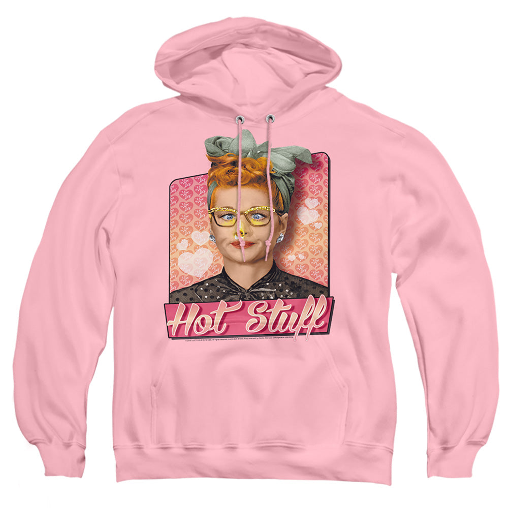 I Love Lucy Hot Stuff Mens Hoodie Pink Officially Licensed