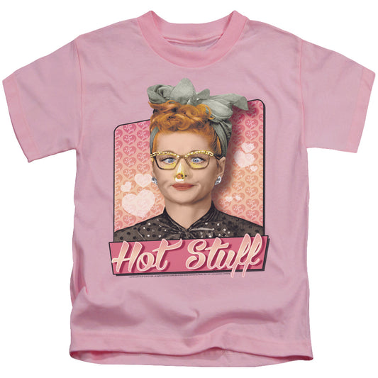 I Love Lucy Hot Stuff Juvenile Kids Youth T Shirt Pink
