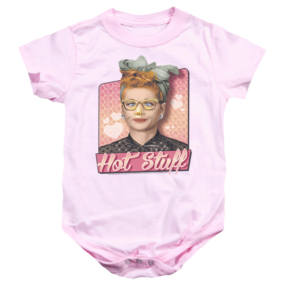 I Love Lucy Hot Stuff Infant Baby Snapsuit Pink