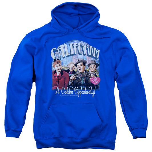 I Love Lucy Golden Opportunity Mens Hoodie Royal Blue
