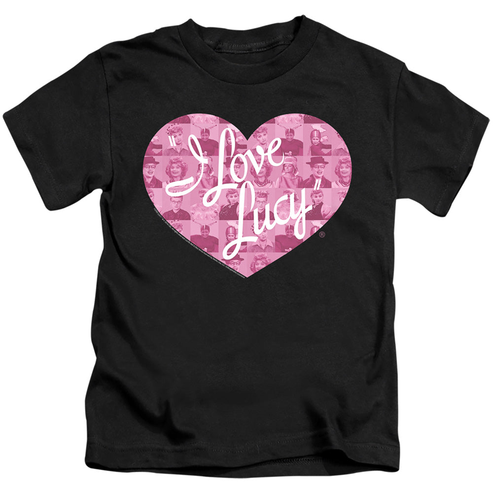 I Love Lucy Many Moods Logo Juvenile Kids Youth T Shirt Black