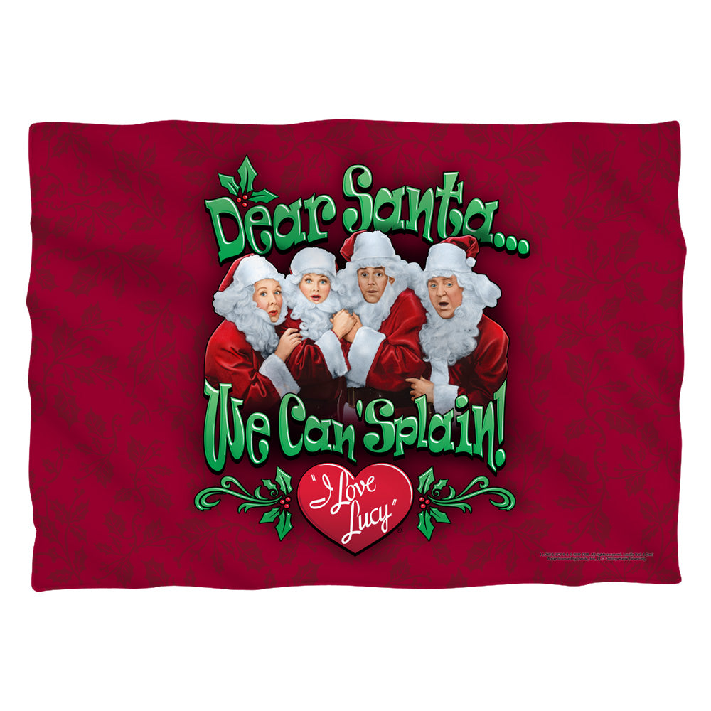 I Love Lucy Dear Santa Pillow Case