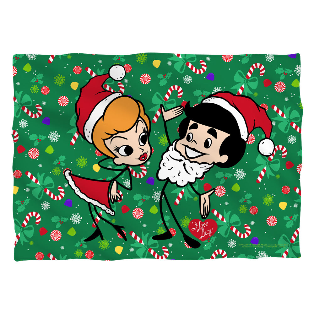 I Love Lucy Holiday Dance Pillow Case