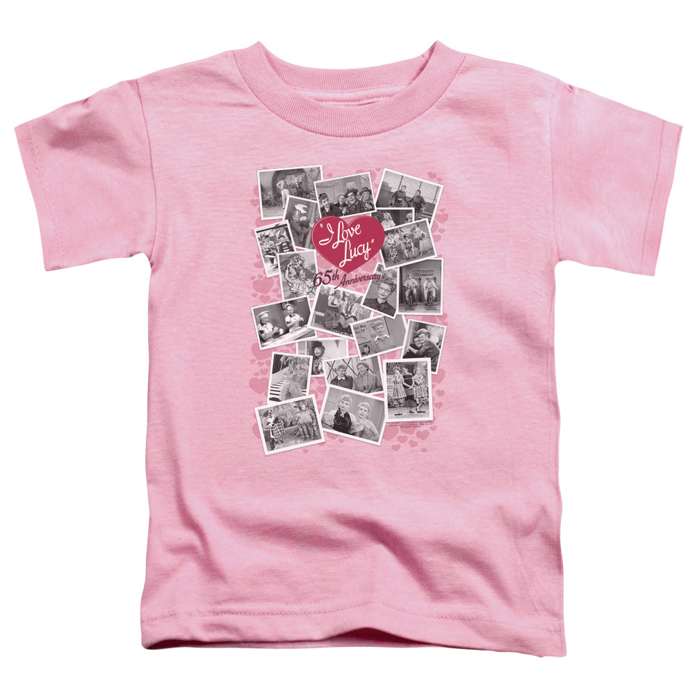 I Love Lucy 65th Anniversary Toddler Kids Youth T Shirt Pink