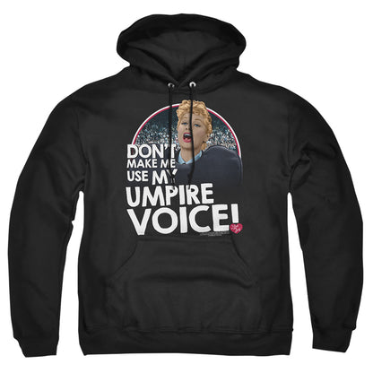 I Love Lucy Umpire Mens Hoodie Black Officially Licensed