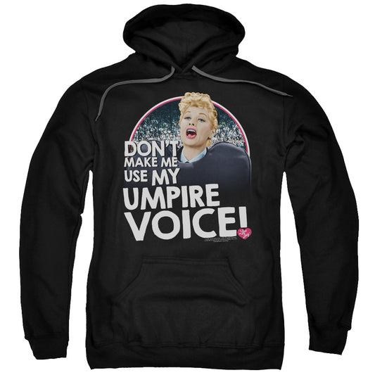 I Love Lucy Umpire Mens Hoodie Black