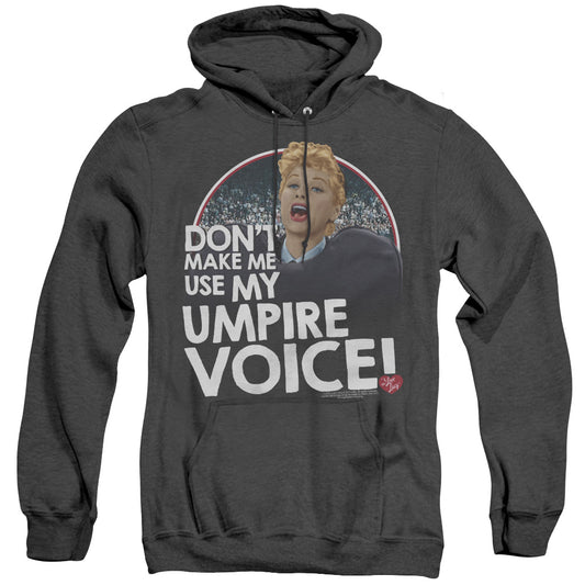 I Love Lucy Umpire Heather Mens Hoodie Black