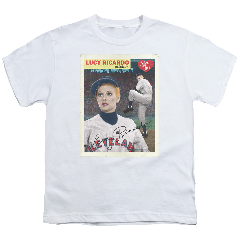 I Love Lucy Trading Card Kids Youth T Shirt White