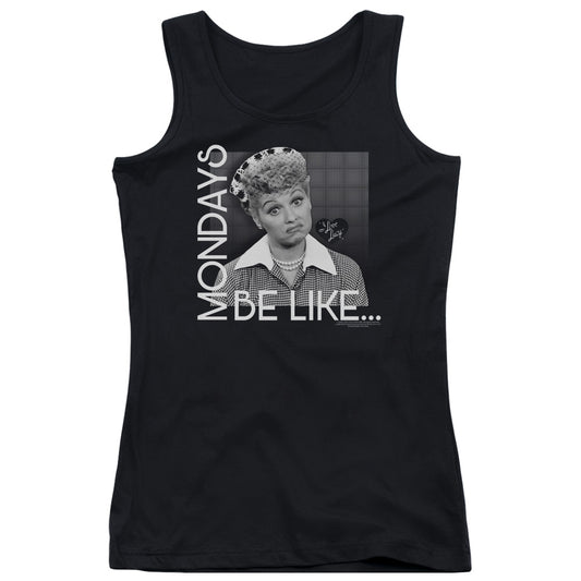 I Love Lucy Mondays Be Like Womens Tank Top Shirt Black