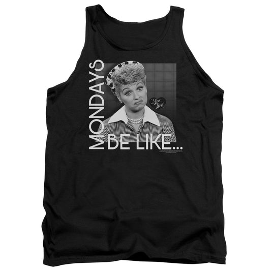 I Love Lucy Mondays Be Like Mens Tank Top Shirt Black