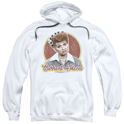 I Love Lucy Current Mood Mens Hoodie White