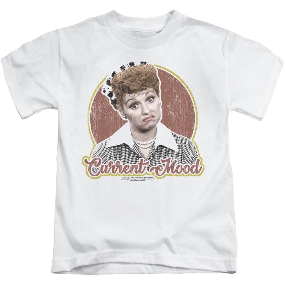 I Love Lucy Current Mood Juvenile Kids Youth T Shirt White