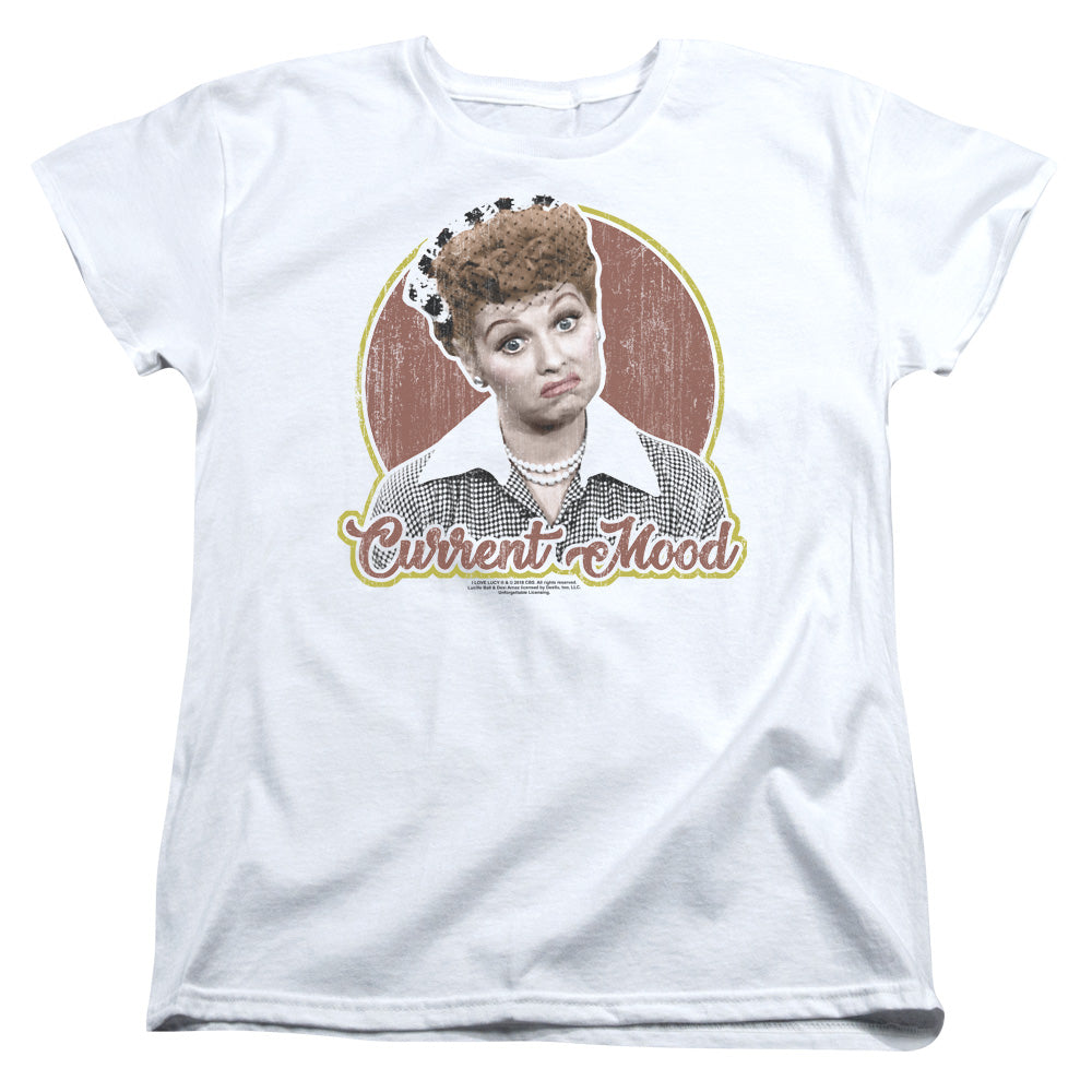 I Love Lucy Current Mood S S Women's Tee White