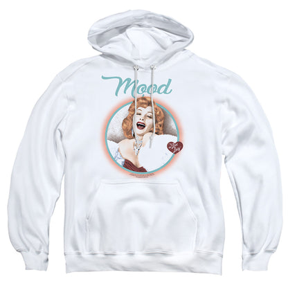 I Love Lucy Mood Mens Hoodie White Officially Licensed