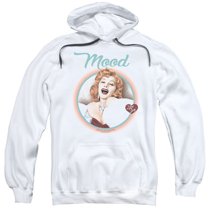 I Love Lucy Mood Mens Hoodie White