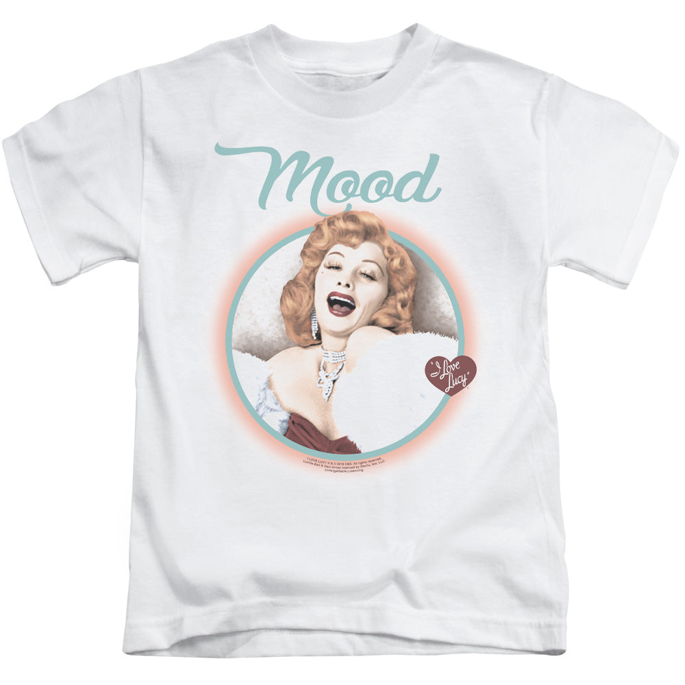 I Love Lucy Mood Juvenile Kids Youth T Shirt White