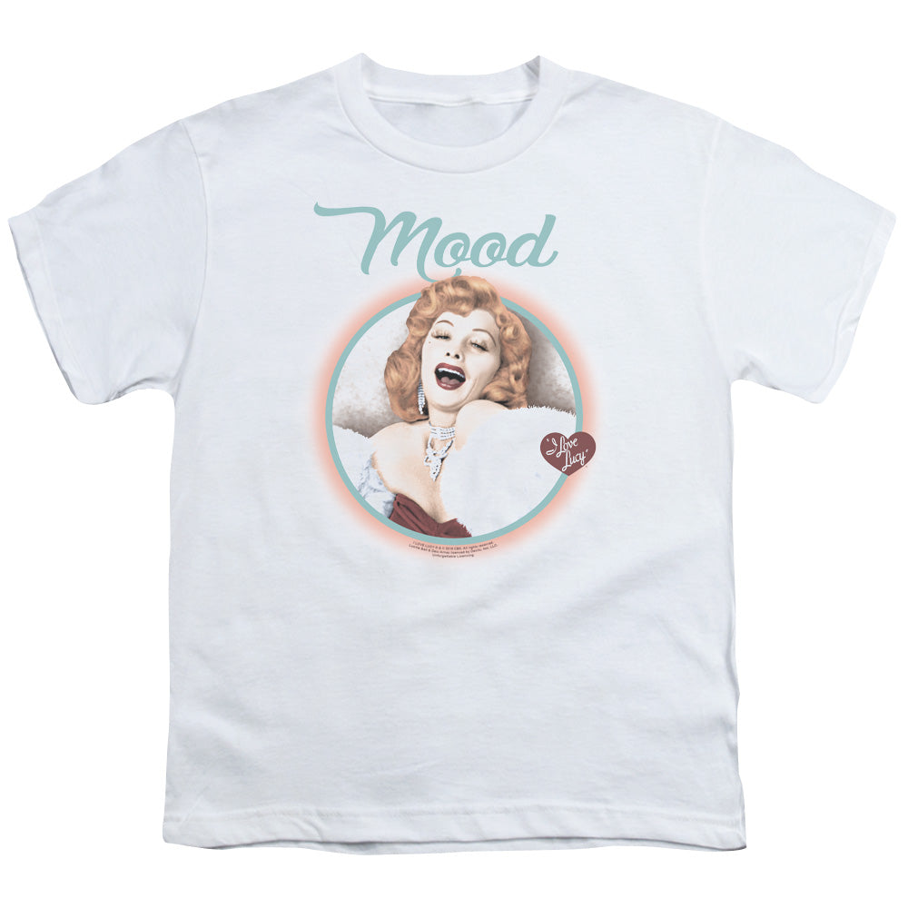 I Love Lucy Mood Kids Youth T Shirt White